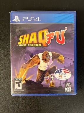 Shaq Fu: A Legend Reborn (Sony Playstation 4, 2018) New Sealed